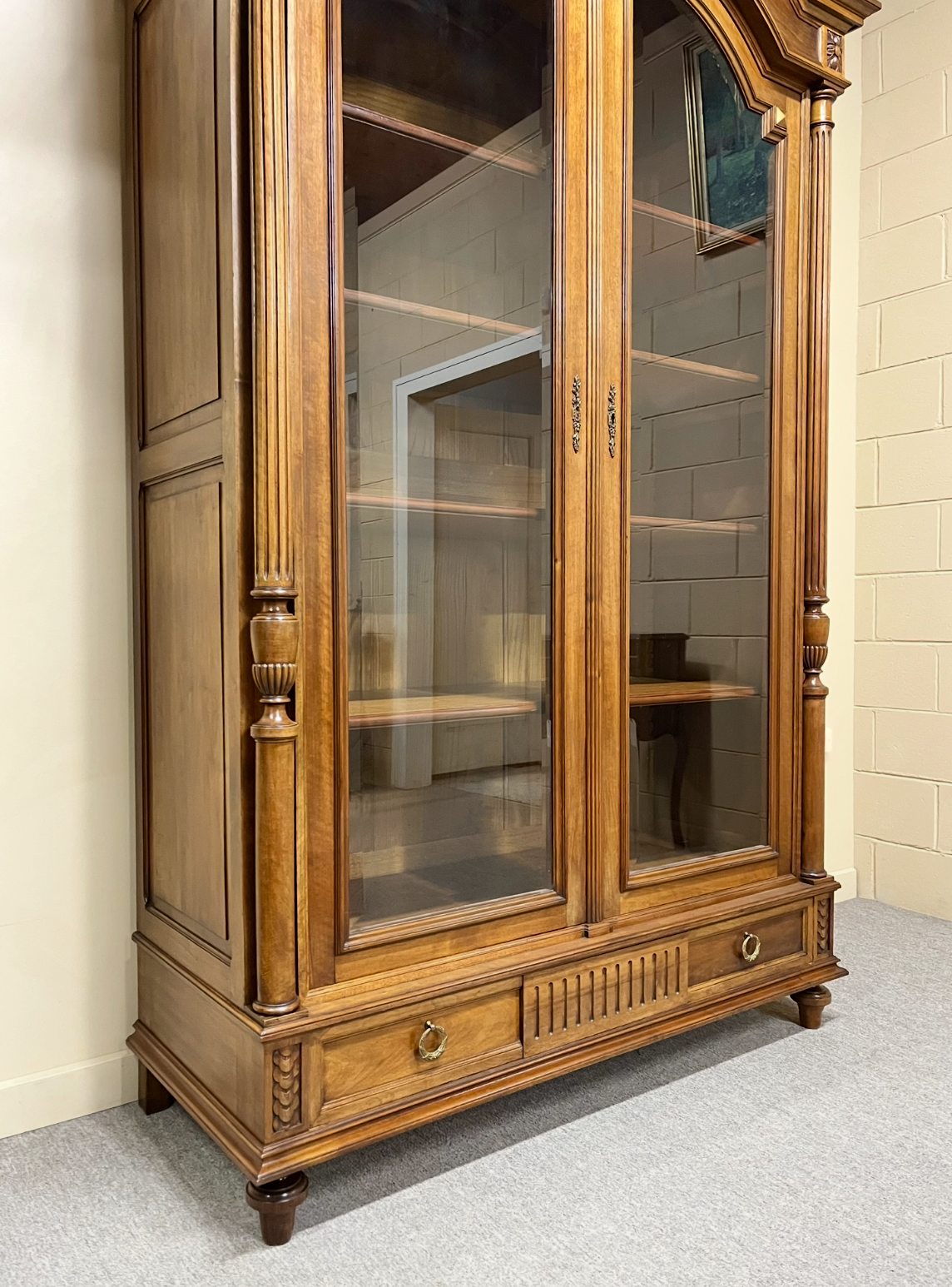 19th Century French Walnut Bookcase 19th Century French Walnut Bookcase