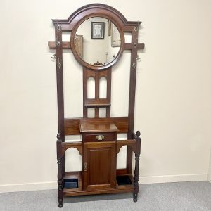English Arts & Crafts Mahogany Hallstand