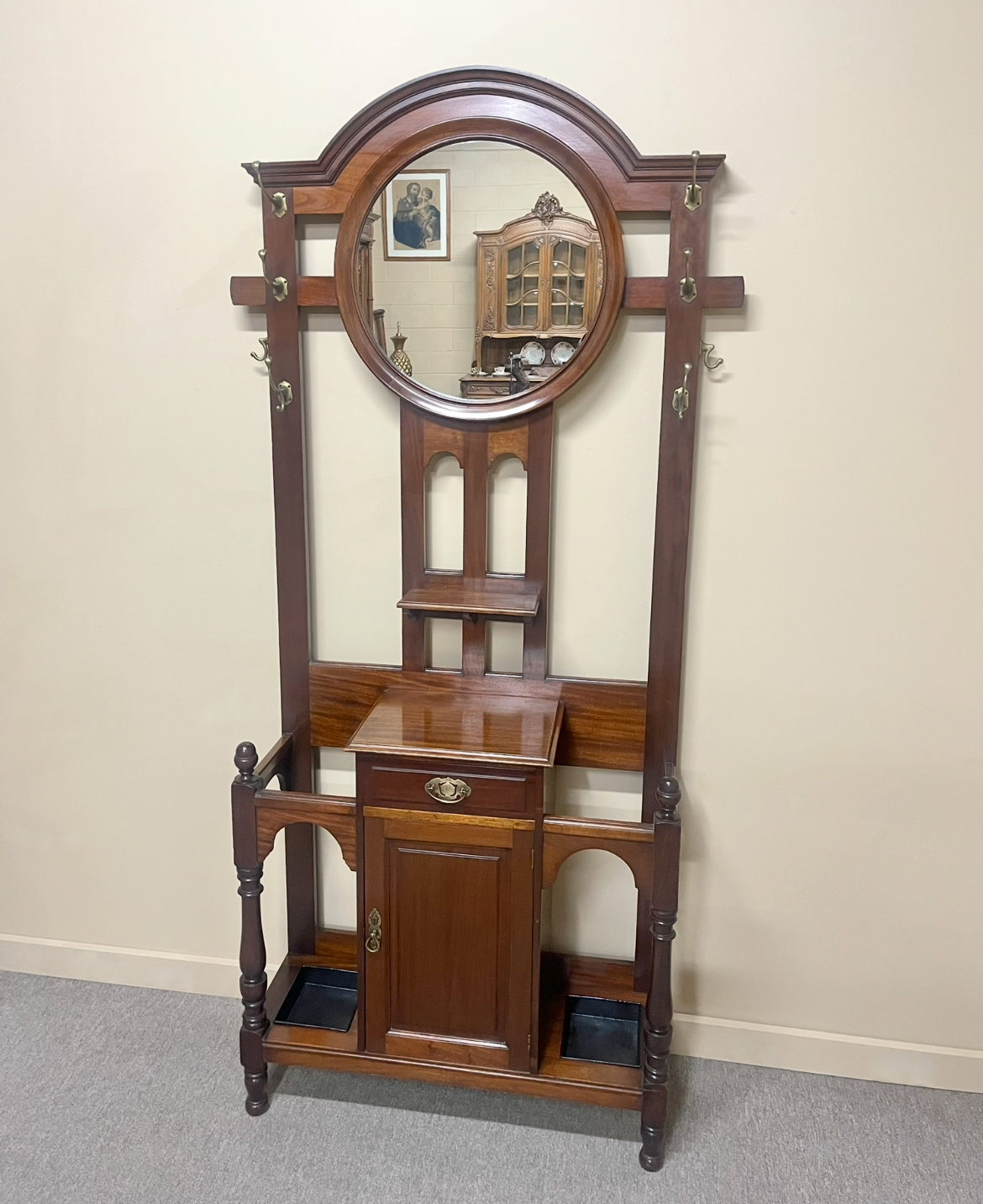 English Arts & Crafts Mahogany Hallstand English Arts & Crafts Mahogany Hallstand
