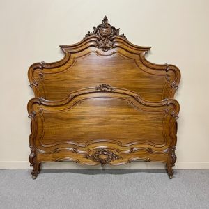 19th Century French Louis XV Style Queen Size Bed 19th Century French Louis XV Style Queen Size Bed
