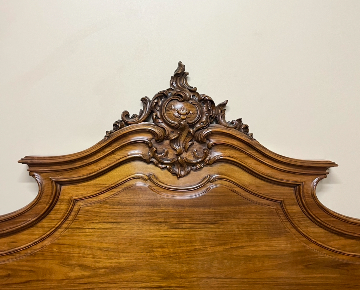 19th Century French Louis XV Style Queen Size Bed 19th Century French Louis XV Style Queen Size Bed