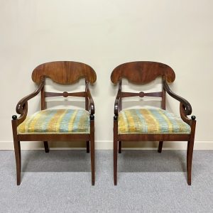Pair Swedish Biedermeier Style Chairs Pair Swedish Biedermeier Style Chairs