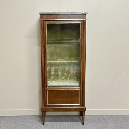 French Louis XVI Style Parquetry Vitrine
