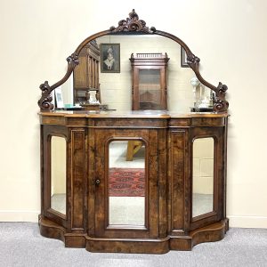 Victorian Burr Walnut Credenza Victorian Burr Walnut Credenza