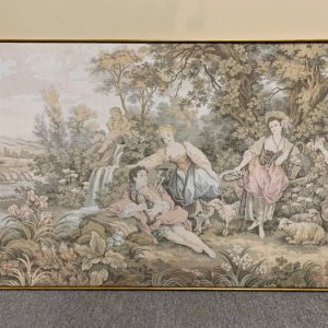 Vintage French Framed Tapestry